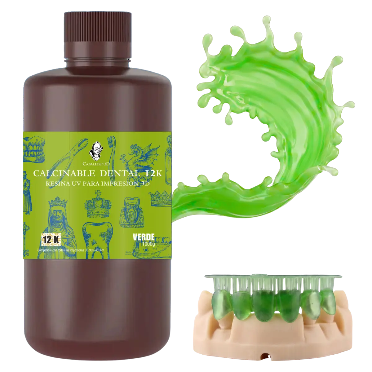 Caballero 3D Calcinable Dental 12K