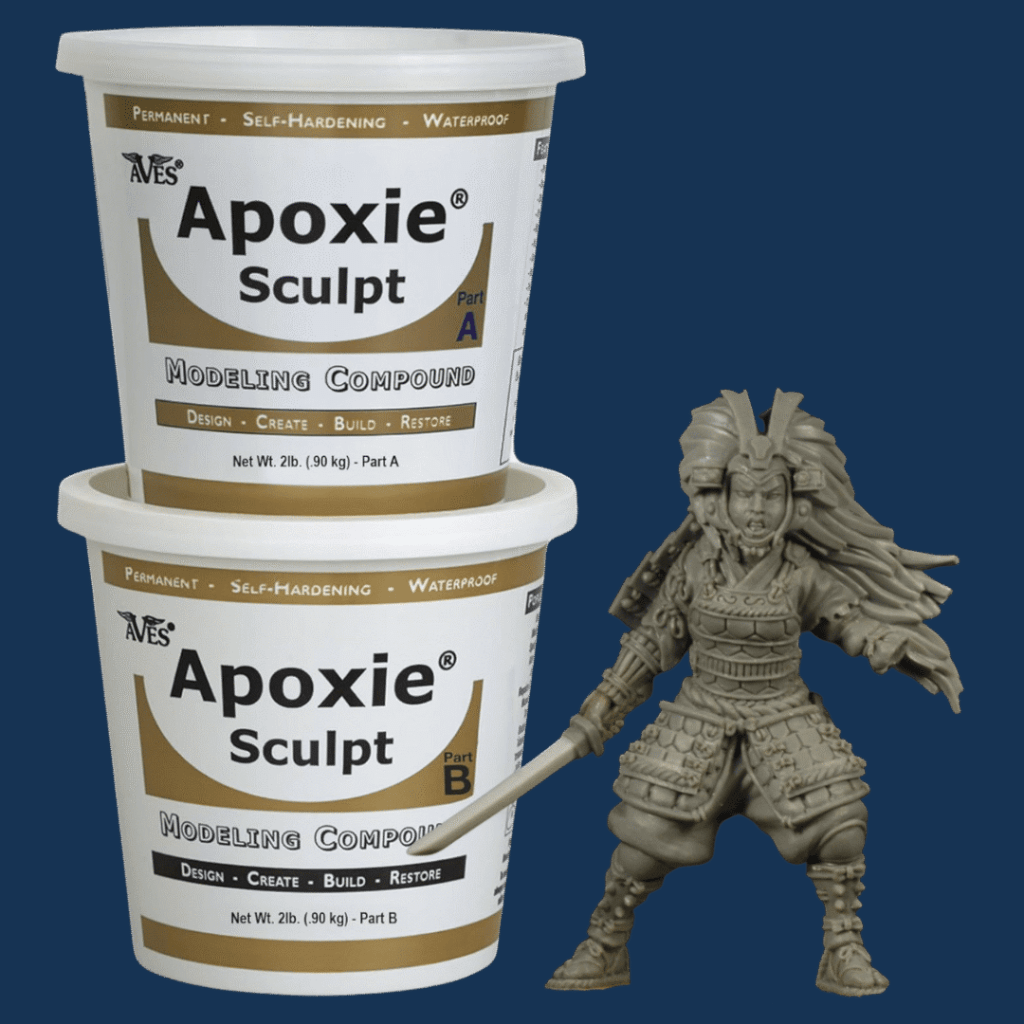 4 libras de arcilla epóxica color gris natural para esculturas Apoxie sculpt