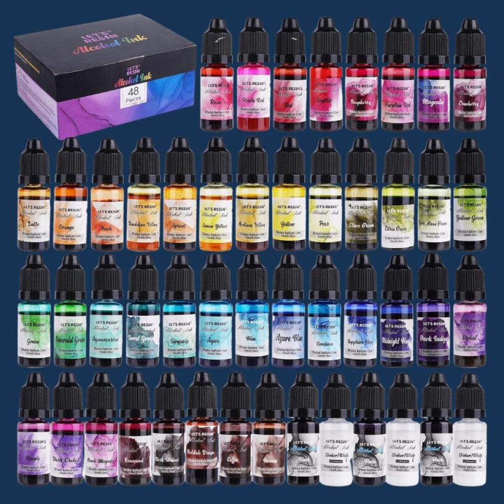 Let's Resin Alcohol Ink 48 Colors