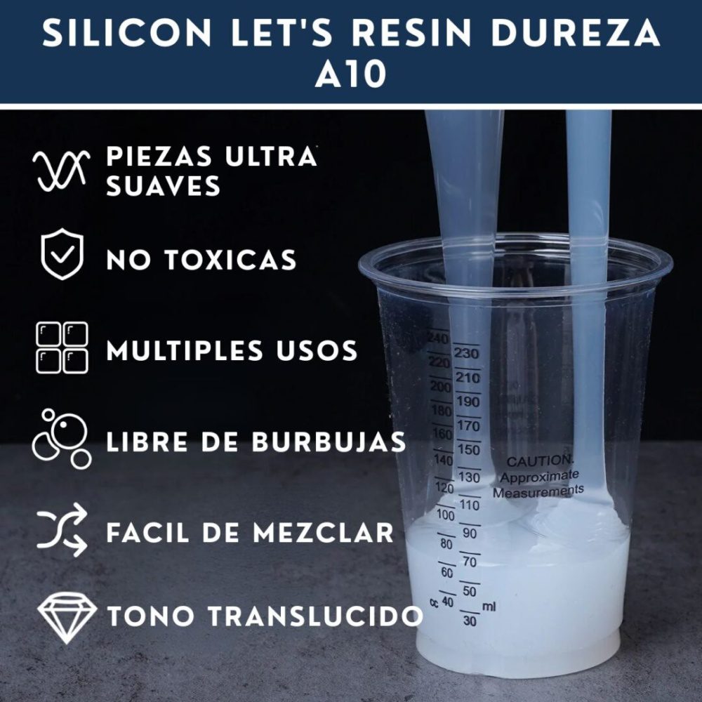 Let's Resin Caucho de Silicon 15A - Imagen 2