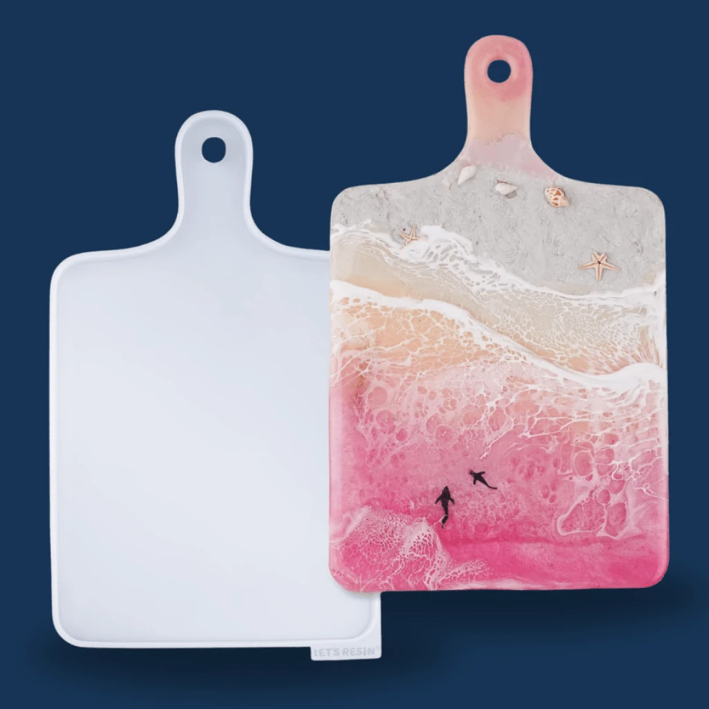 Molde de silicón de tabla de cortar para resina epóxica