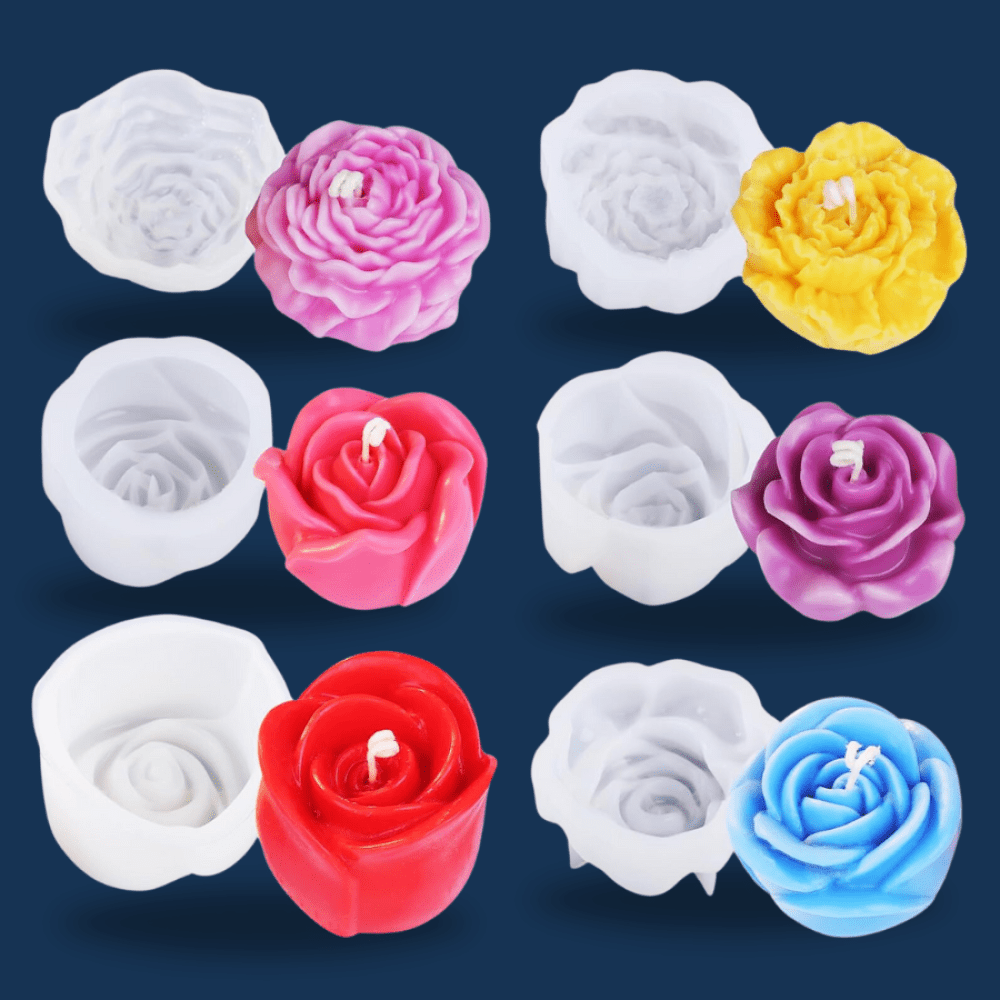 Let's Resin 6 Moldes de Flores