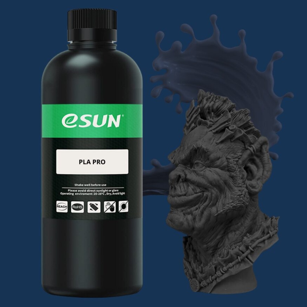 resina para impresion 3d marca esun modelo pla pro color negro