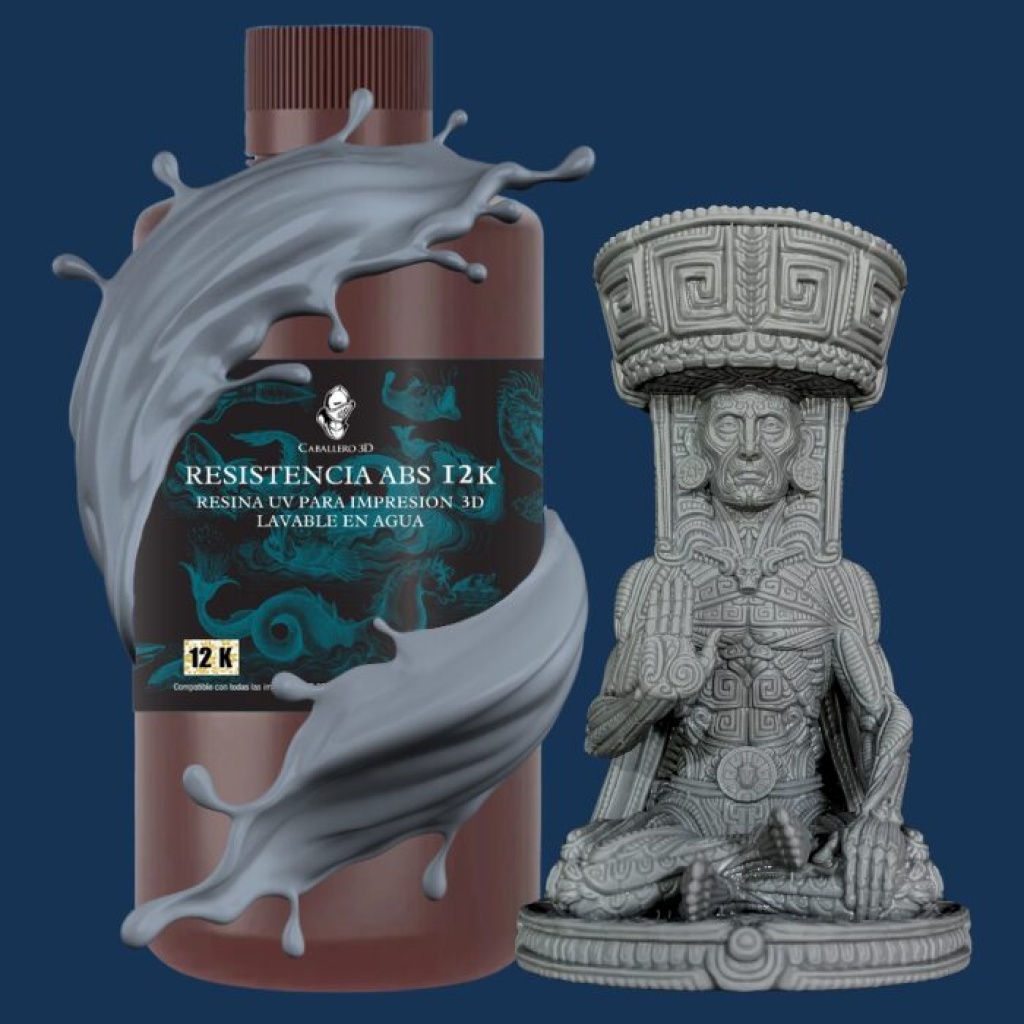 Bote de resina Caballero 3D 12K resistencia ABS